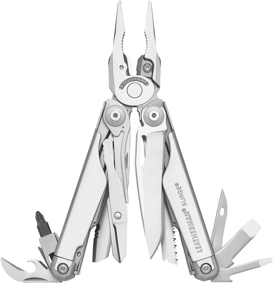 Leatherman Surge Multi-Tool - 21 Heavy-Duty Tools with Blades, Stainless Steel