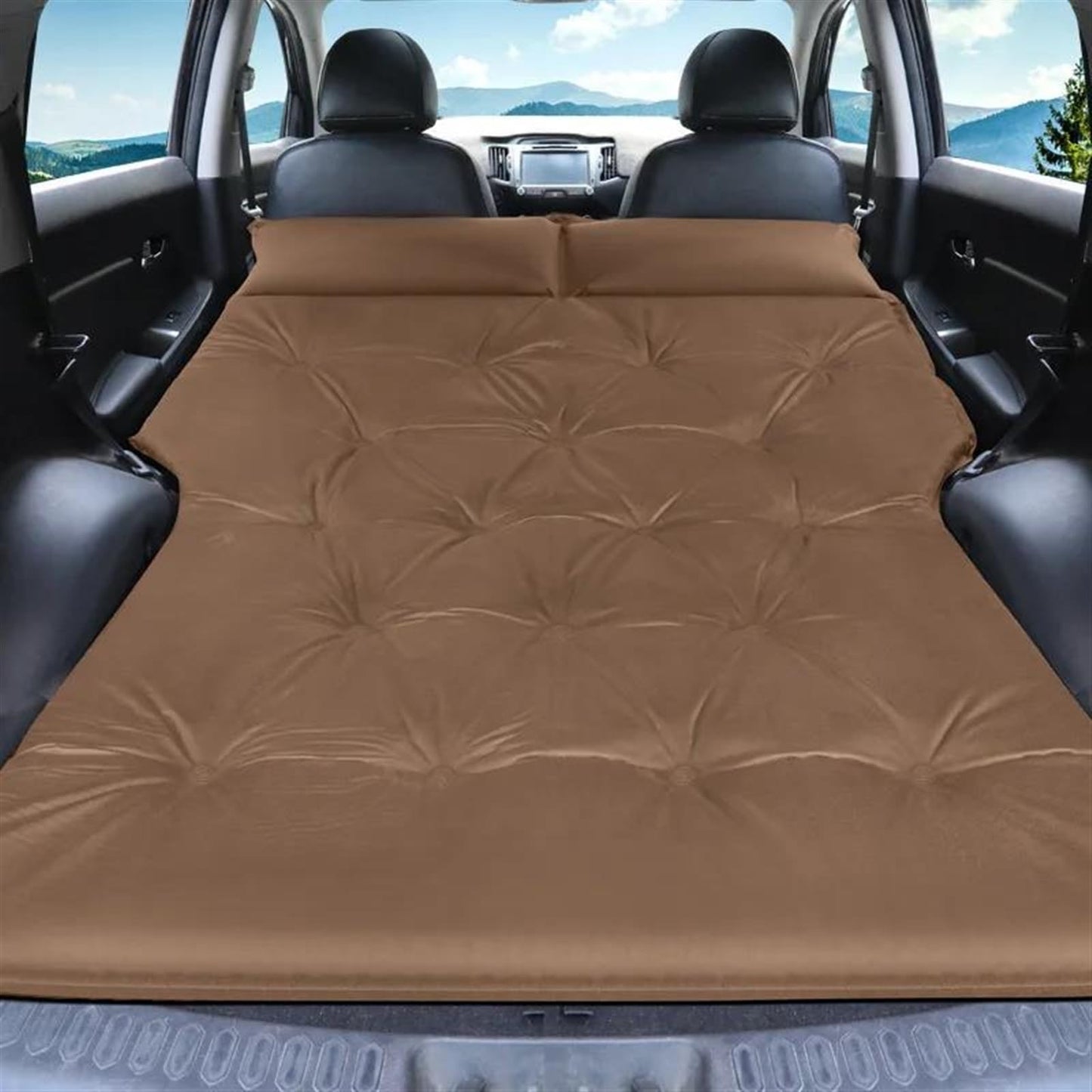 Car Camping Air Beds Auto Multi-Function Inflatable Air Mattress SUV Special Air Mattress Car Bed Adult Sleeping Mattress Car Travel Bed(4)