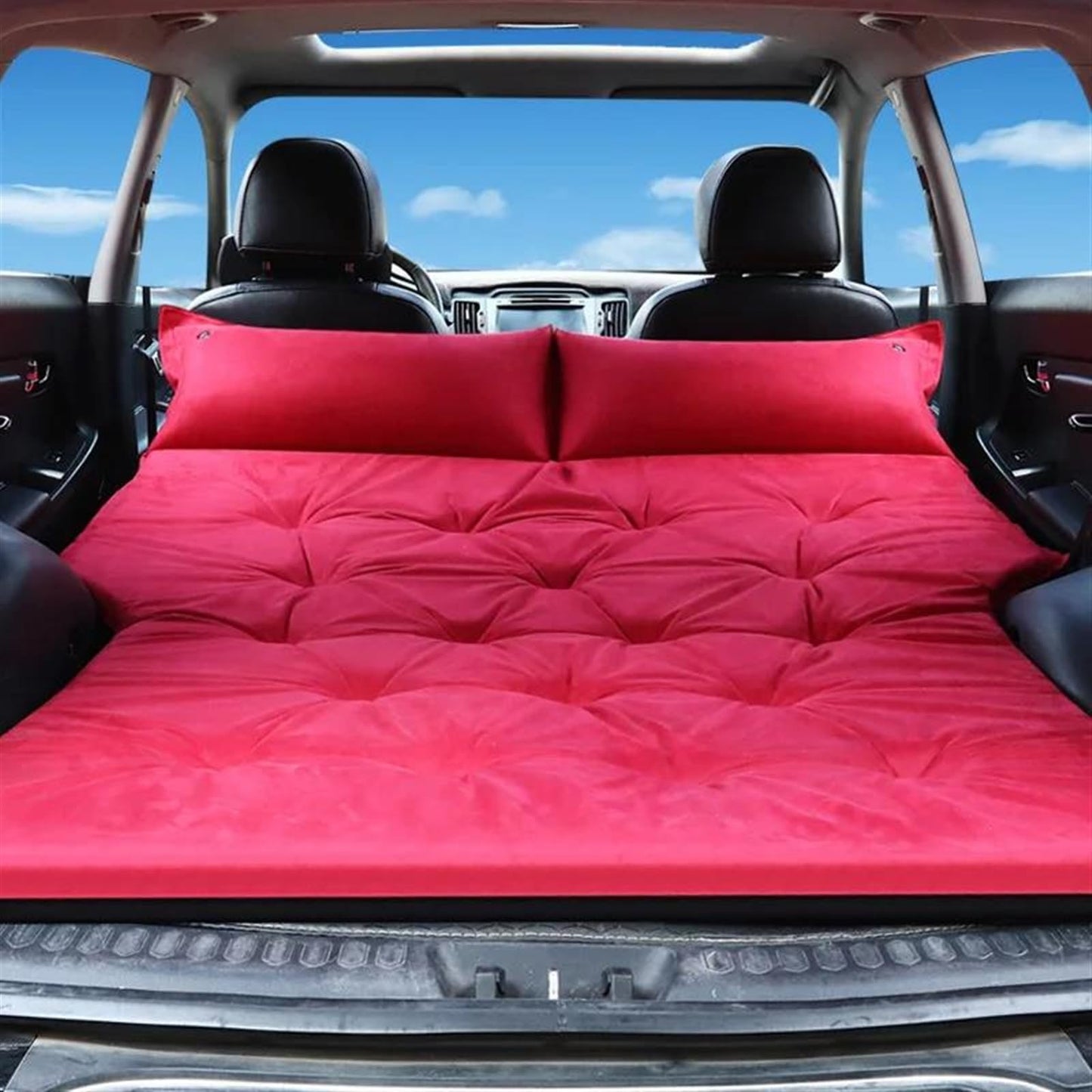 Car Camping Air Beds Auto Multi-Function Inflatable Air Mattress SUV Special Air Mattress Car Bed Adult Sleeping Mattress Car Travel Bed(4)