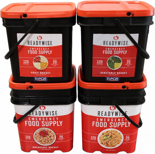 Freeze Dried Food 480 Balanced Servings Family Emergency Meal Pack Long Shelf Life
