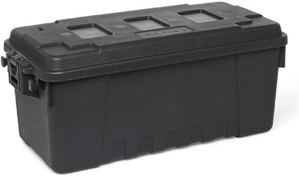 PLANO Sportsman's Trunk - Large 102ltr,Smoke White, Military-Grade Storage Box with Lid, Heavy Duty, Large, Camping & Army Storage Trunks, Perfect for Hunting, Paintball, Airsoft or Home Storage