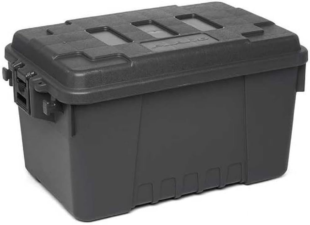 PLANO Sportsman's Trunk - Large 102ltr,Smoke White, Military-Grade Storage Box with Lid, Heavy Duty, Large, Camping & Army Storage Trunks, Perfect for Hunting, Paintball, Airsoft or Home Storage