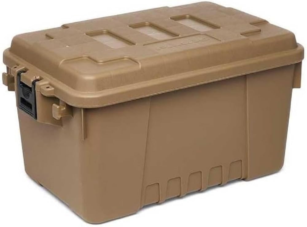 PLANO Sportsman's Trunk - Large 102ltr,Smoke White, Military-Grade Storage Box with Lid, Heavy Duty, Large, Camping & Army Storage Trunks, Perfect for Hunting, Paintball, Airsoft or Home Storage