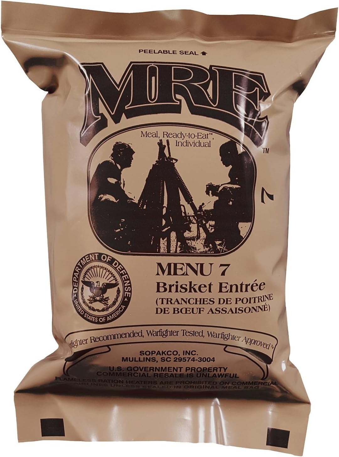 Ammo Can Man ULTIMATE MRE, Pack Date Printed on Every Meal - Meal-Ready-To-Eat. Inspected Certified Fresh Pack Date 8/2014 or Newer. Inspection 8/2017 or up. Genuine Mil Surplus