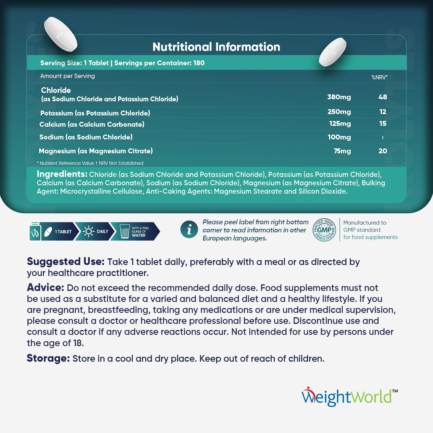 Electrolyte Tablets - 6 Months Supply - 180 Vegan Tablets with Sodium, Magnesium, Chloride, Calcium, & Potassium for Fasting - Keto Electrolyte Powder Alternative - for Energy & Electrolyte Balance