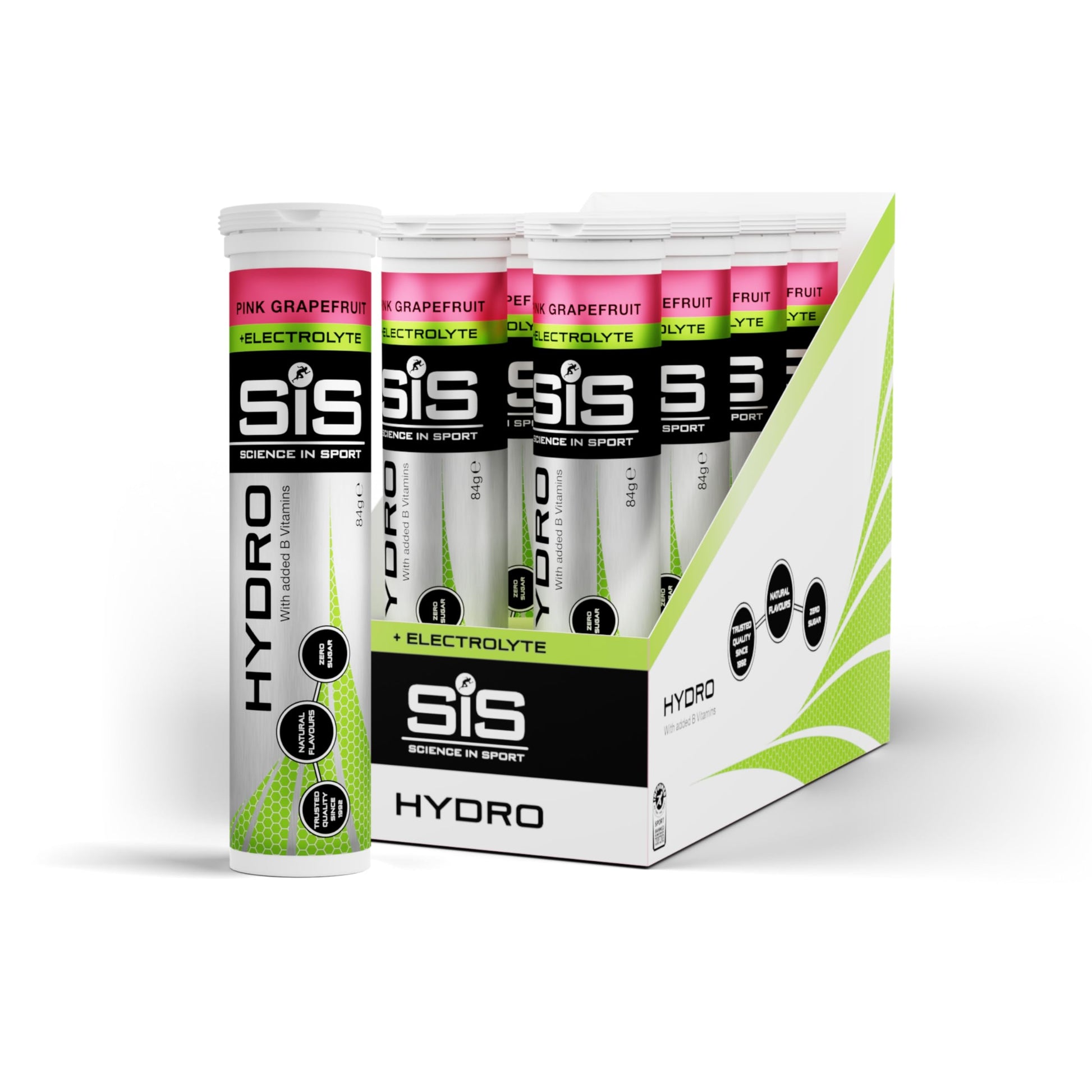 Science In Sport (SIS) Hydro Sugar-Free Electrolyte Hydration Tablets Lemon Flavour I Rehydration & Energy, Gluten-Free, 20 Effervescent Tablets