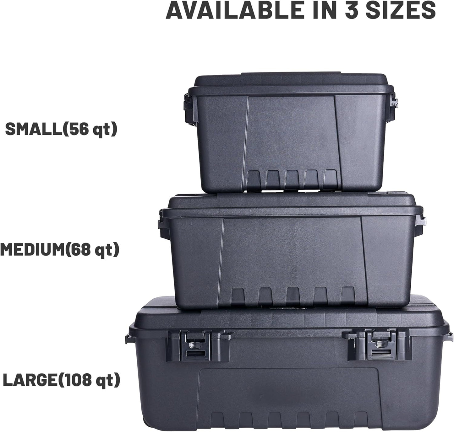 PLANO Sportsman's Trunk - Large 102ltr,Smoke White, Military-Grade Storage Box with Lid, Heavy Duty, Large, Camping & Army Storage Trunks, Perfect for Hunting, Paintball, Airsoft or Home Storage
