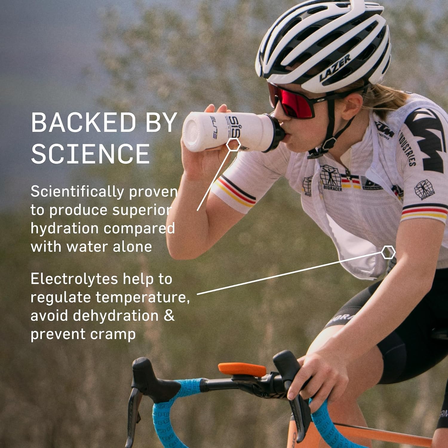 Science In Sport (SIS) Hydro Sugar-Free Electrolyte Hydration Tablets Lemon Flavour I Rehydration & Energy, Gluten-Free, 20 Effervescent Tablets